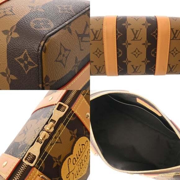 LOUIS VUITTON Louis Vuitton Monogram Stripe LV Squared City Keepall Brown M45... - Picture 10 of 11